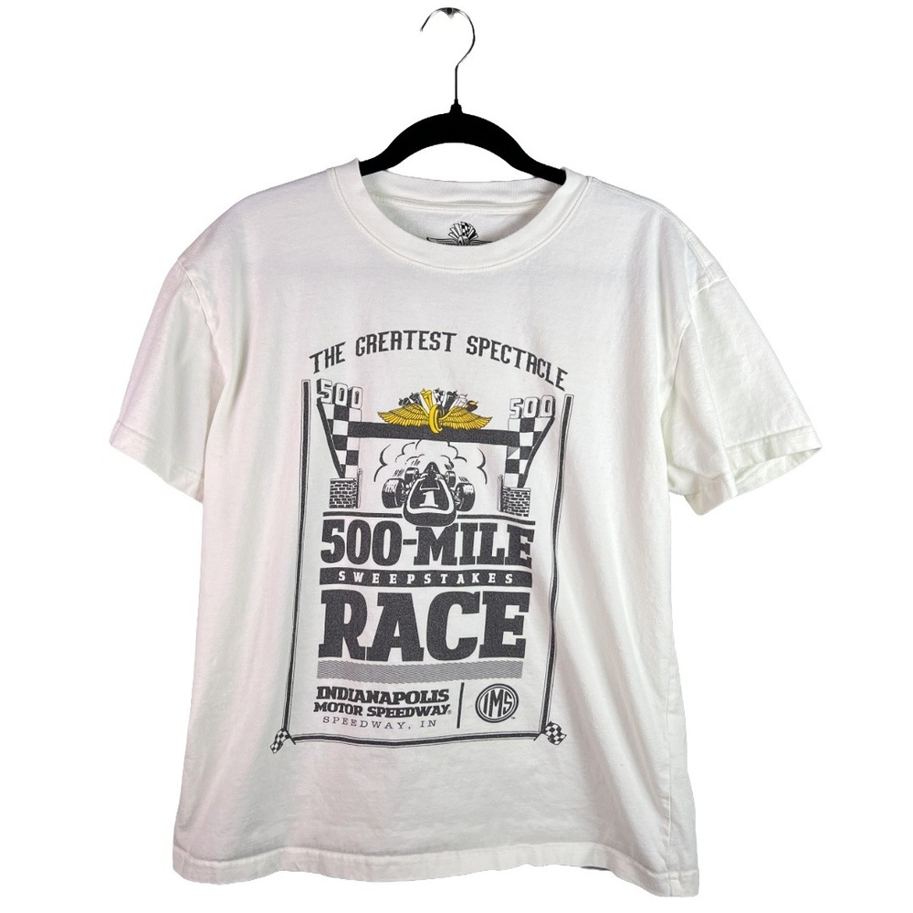 Indianapolis Motor‎ Speedway T-Shirt Unisex L Vintage Style Indy 500 Racing